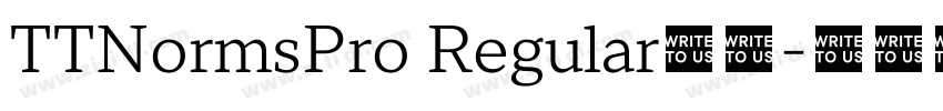 TTNormsPro Regular字体字体转换